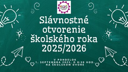 Slávnostné otvorenie školského roka 2025/2026