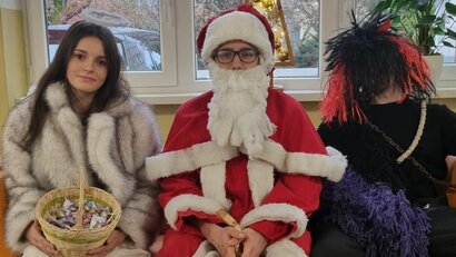 Mikuláš, čert a anjel na našej škole!